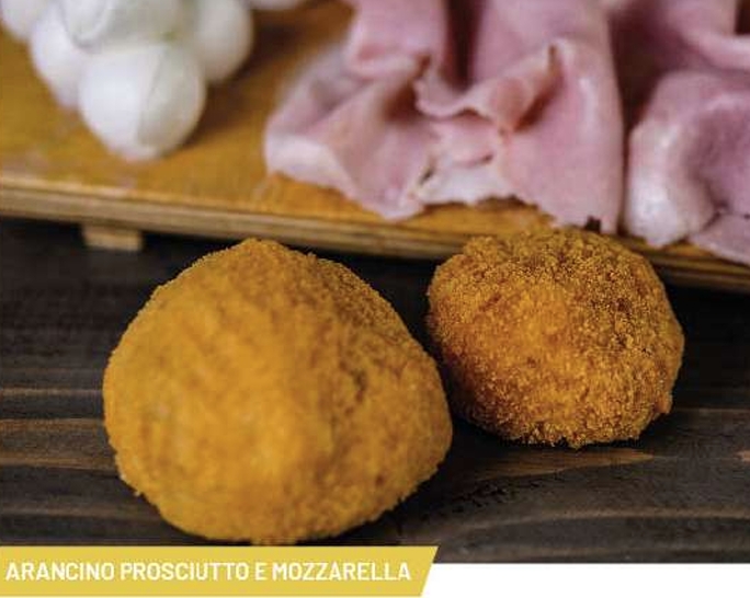 ARANCINO PROSC. COTTO/MOZZ. GRANDE 90/100 GR P.F. 2 X 2,5 KG