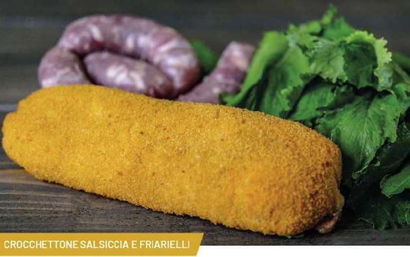 CROCCHETTONE SALSICCIA E FRIARIELLI 480 GR P.F. 480 GR X 12