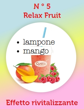 RELAX FRUIT NR 5 ( LAMPONE-MANGO ) 15 X 150 GR