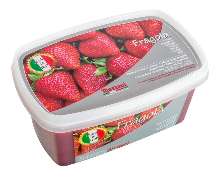 PUREA DI FRAGOLA SENZA SEMI 6 X 1 KG